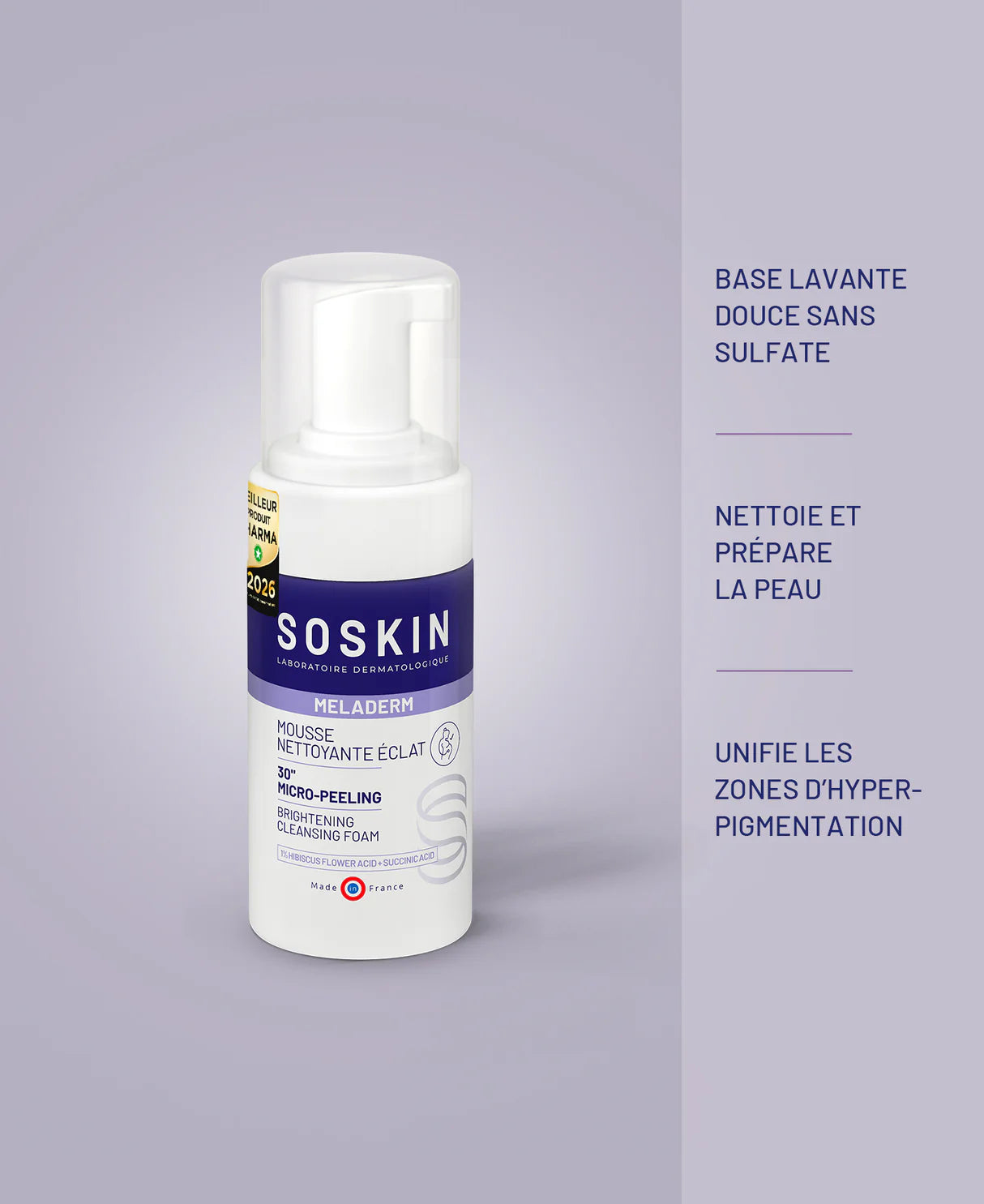 Mousse nettoyante éclat