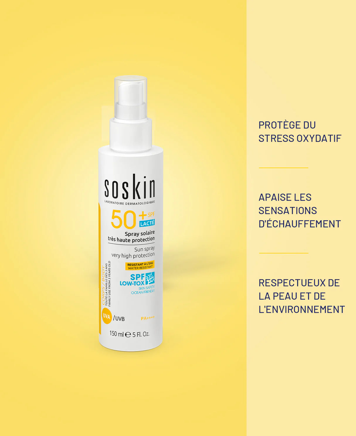 Spray solaire très haute protection SPF50+